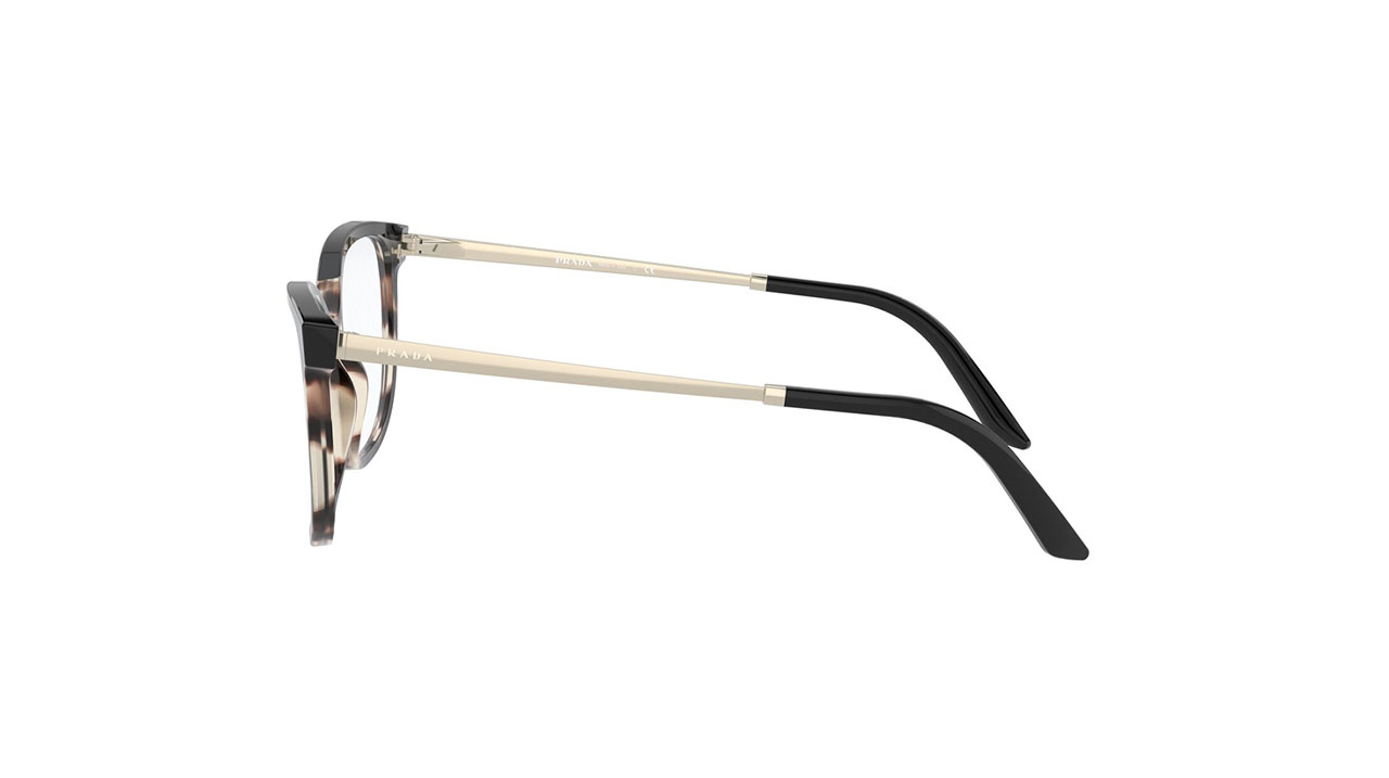 Paire de lunettes de vue Prada Pr07w couleur brun - Côté droit - Doyle