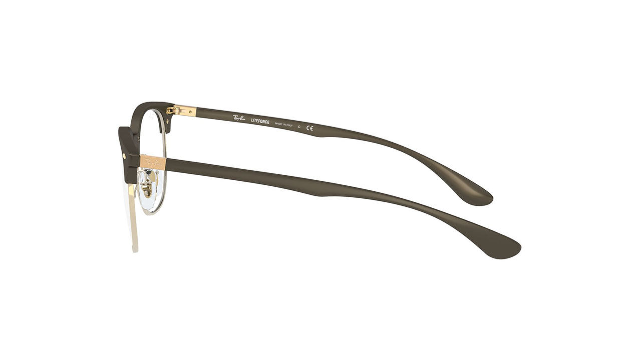Paire de lunettes de vue Ray-ban Rx7186 couleur brun - Côté droit - Doyle