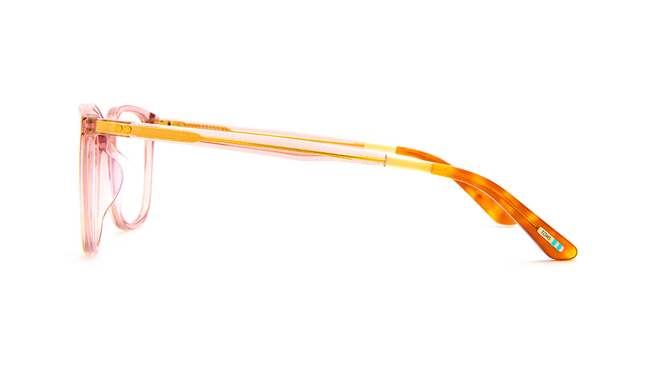 Paire de lunettes de vue Toms Parker couleur rose - Côté droit - Doyle