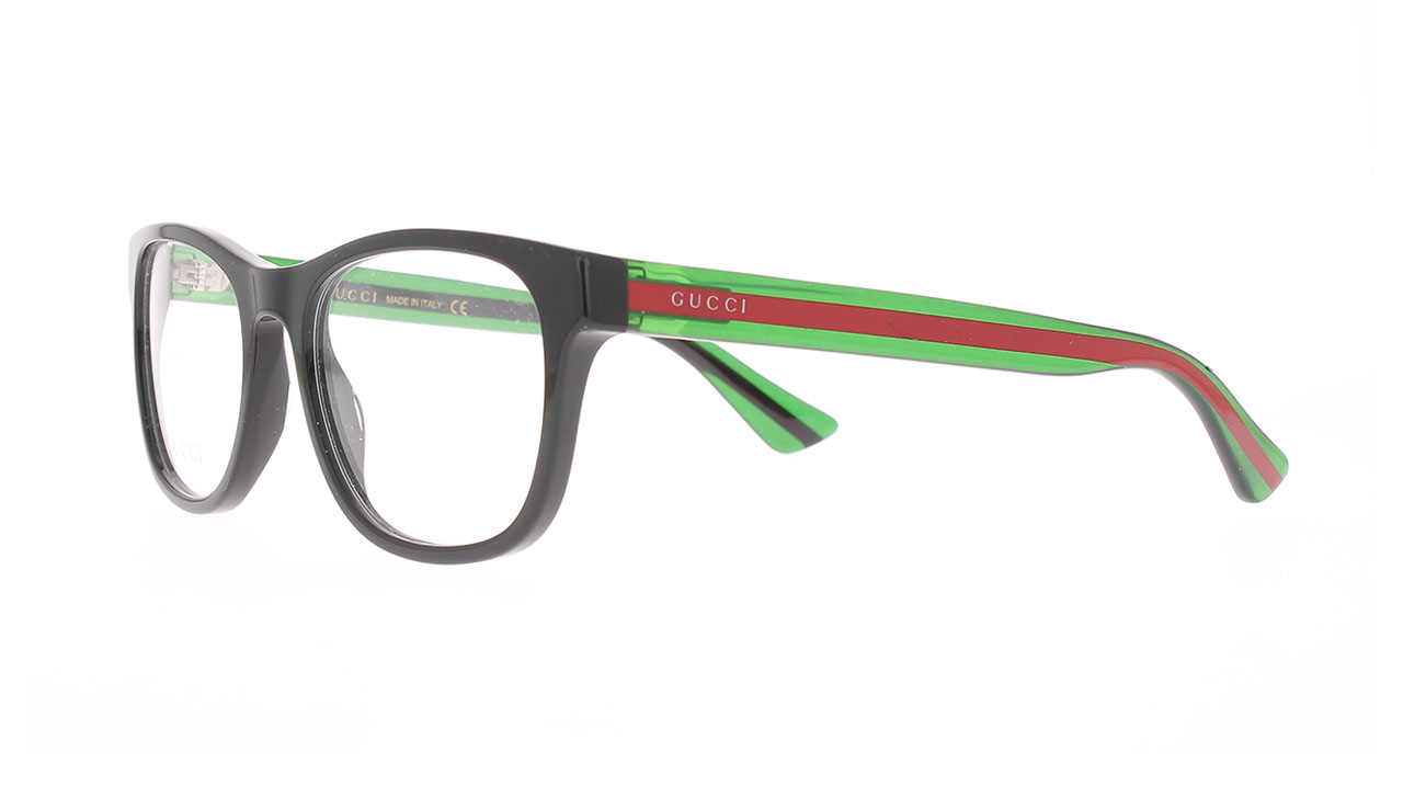 Paire de lunettes de vue Gucci Gg0004o couleur brun - Côté à angle - Doyle