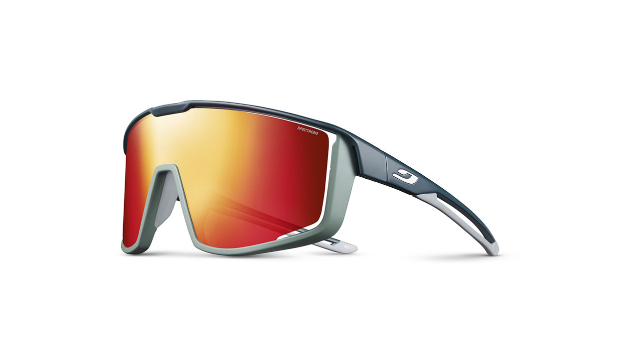 Paire de lunettes de soleil Julbo Js531 fury couleur bleu - Côté à angle - Doyle