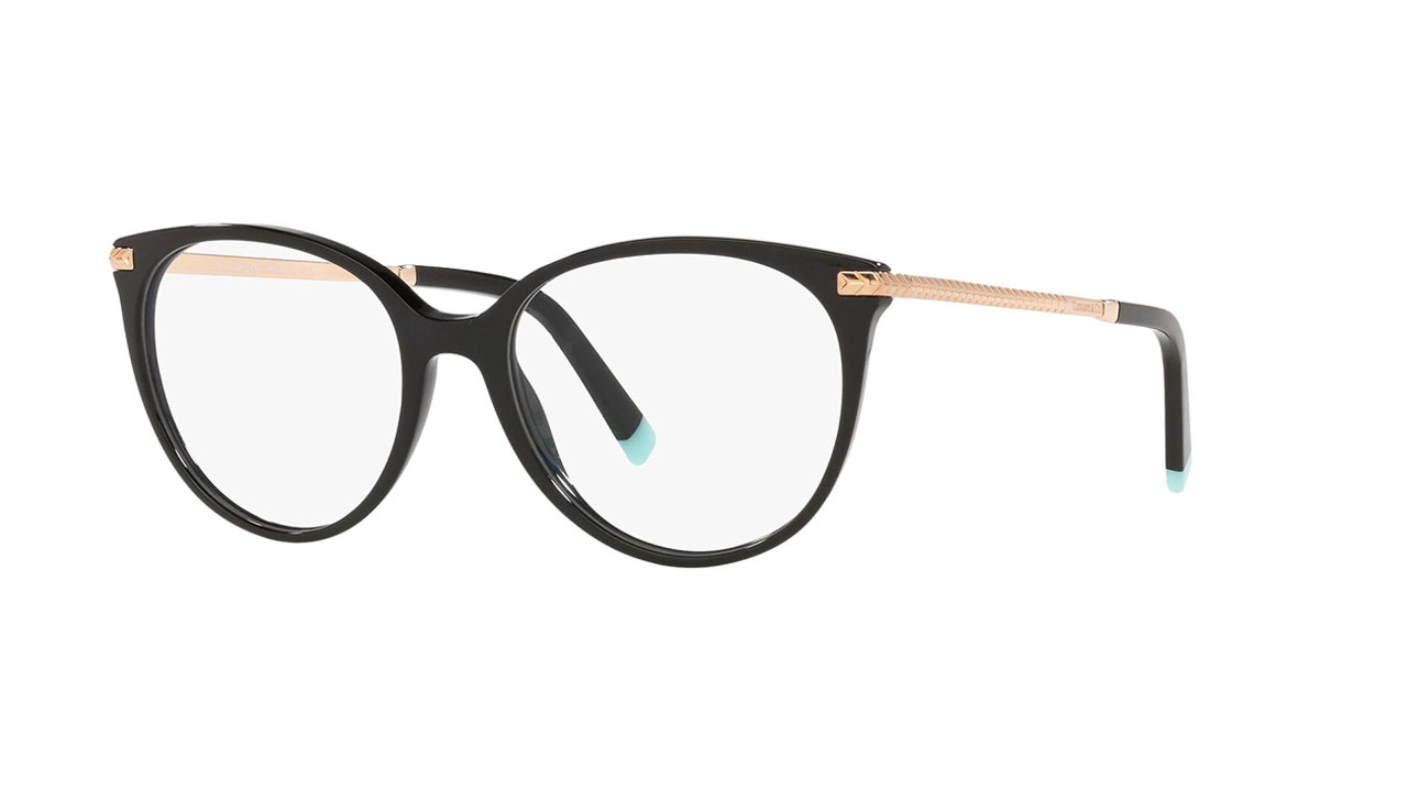 Paire de lunettes de vue Tiffany Tf2209 couleur noir - Côté à angle - Doyle