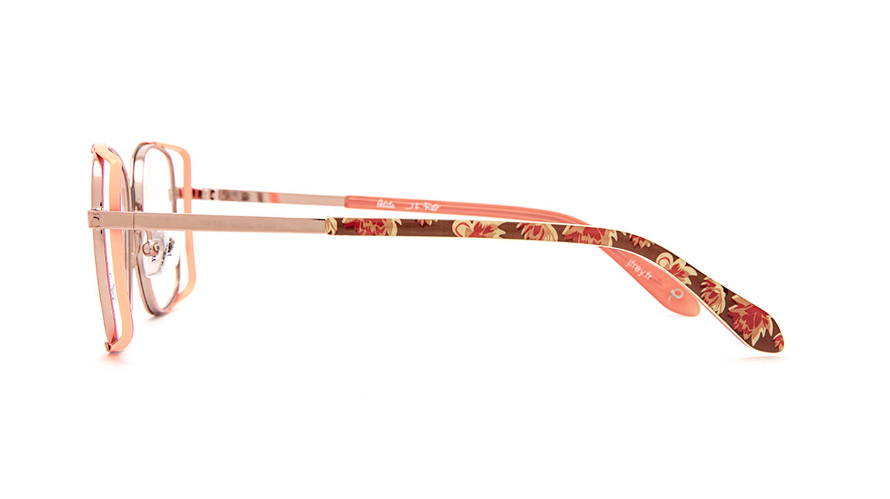 Paire de lunettes de vue Jf-rey-petite Pm074 couleur pêche - Côté droit - Doyle