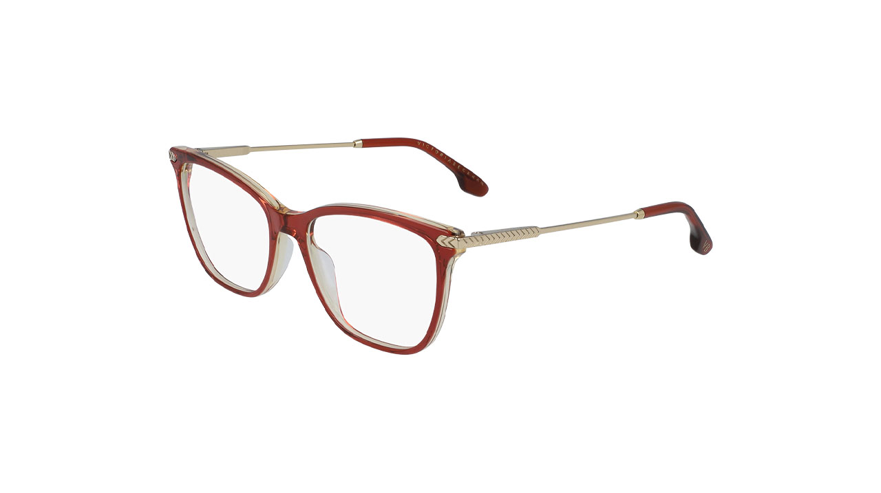 Paire de lunettes de vue Victoria-beckham Vb2612 couleur pêche - Côté à angle - Doyle