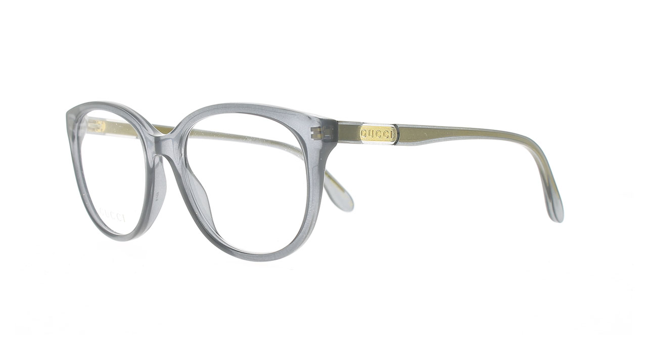 Paire de lunettes de vue Gucci Gg0791o couleur gris - Côté à angle - Doyle