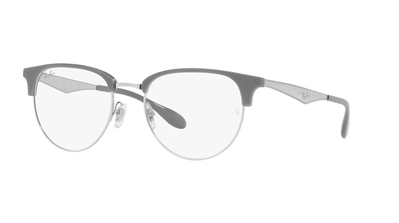 Paire de lunettes de vue Ray-ban Rx6396 couleur gris - Côté à angle - Doyle