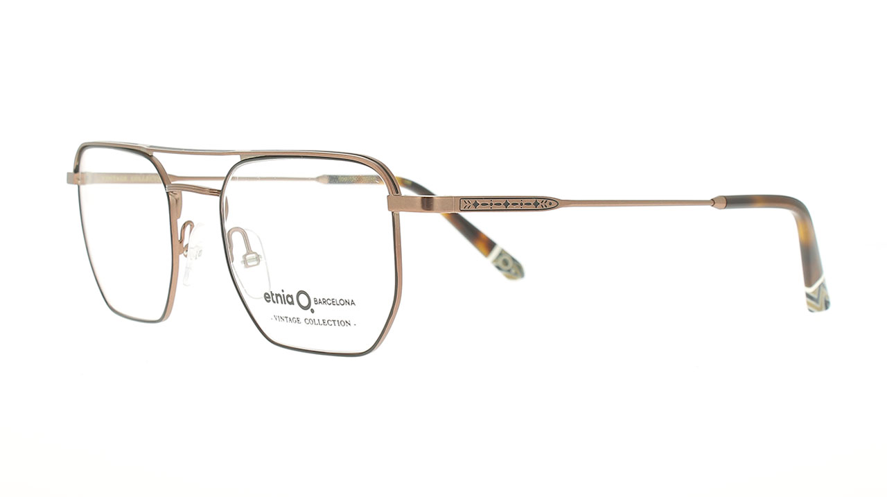 Paire de lunettes de vue Etnia-vintage Davis couleur bronze - Côté à angle - Doyle