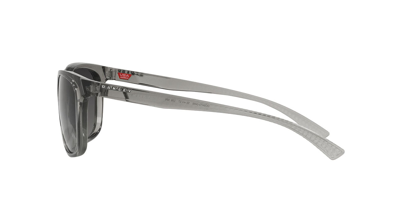 Paire de lunettes de soleil Oakley Leadline 009473-0456 couleur gris - Côté droit - Doyle
