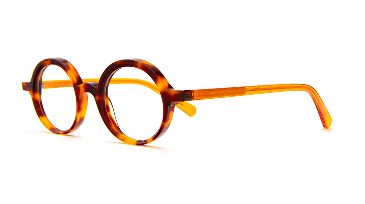 Paire de lunettes de vue Matttew-eyewear Oroya couleur brun - Côté à angle - Doyle