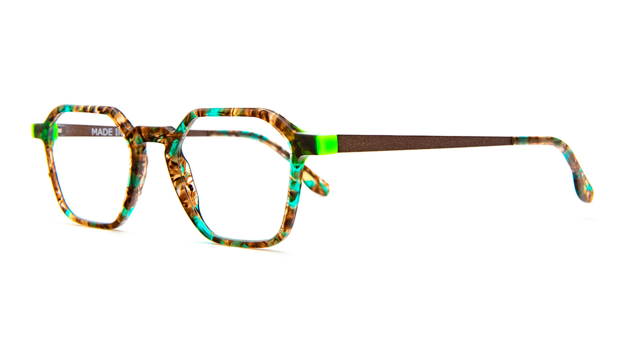 Paire de lunettes de vue Matttew-eyewear Davis couleur vert - Côté à angle - Doyle