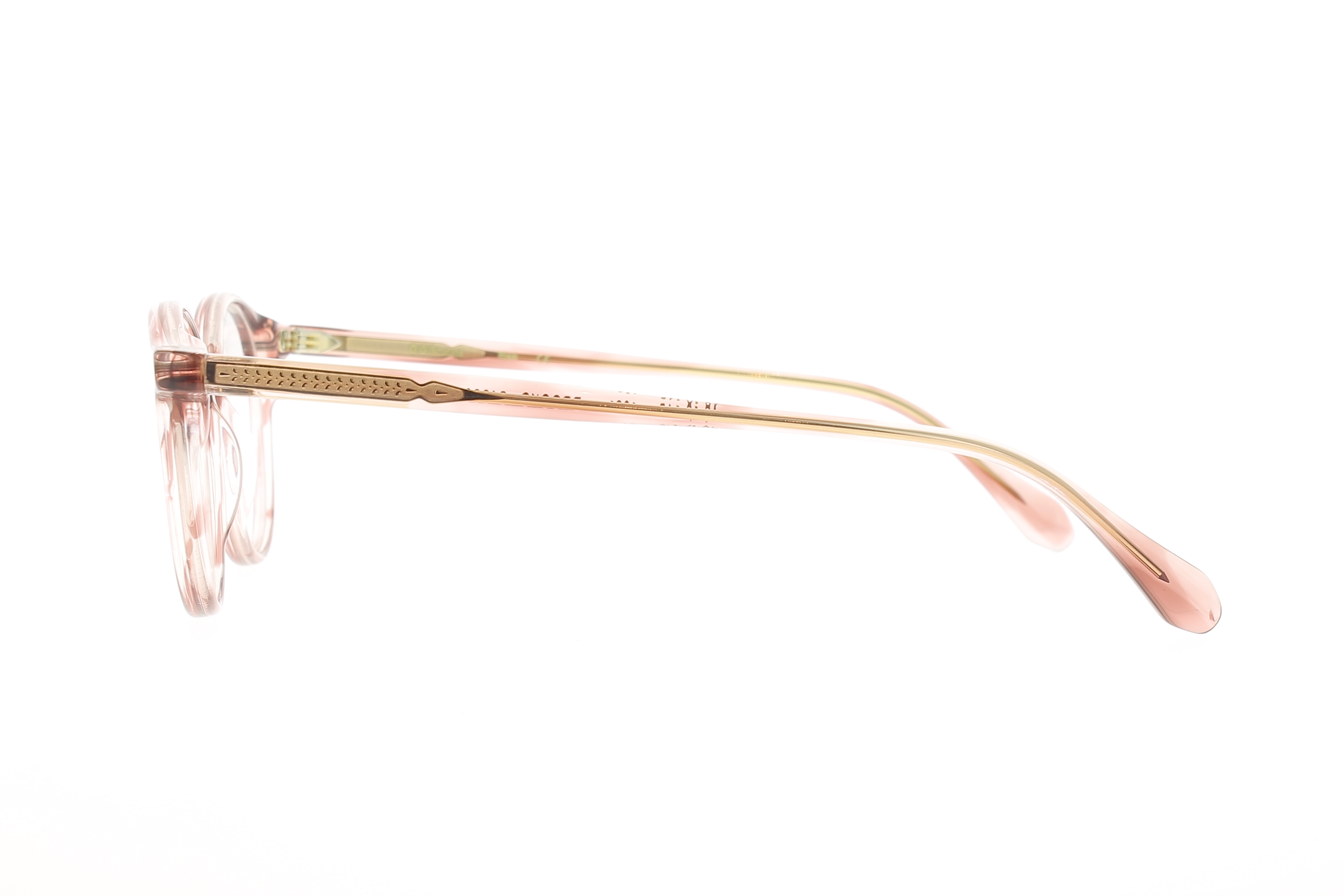 Paire de lunettes de vue Gigi-studios Brooks couleur rose - Côté droit - Doyle