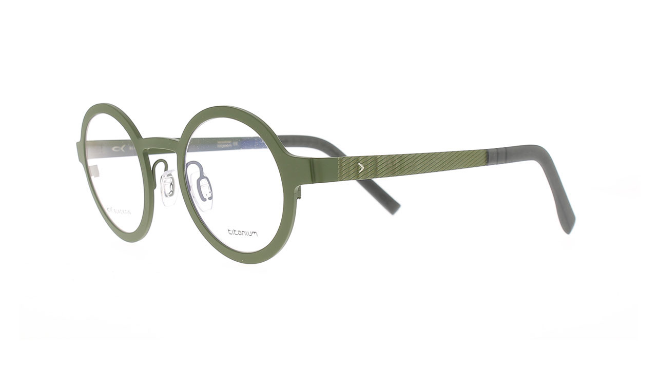 Paire de lunettes de vue Blackfin Bf932 st-denis couleur vert - Côté à angle - Doyle