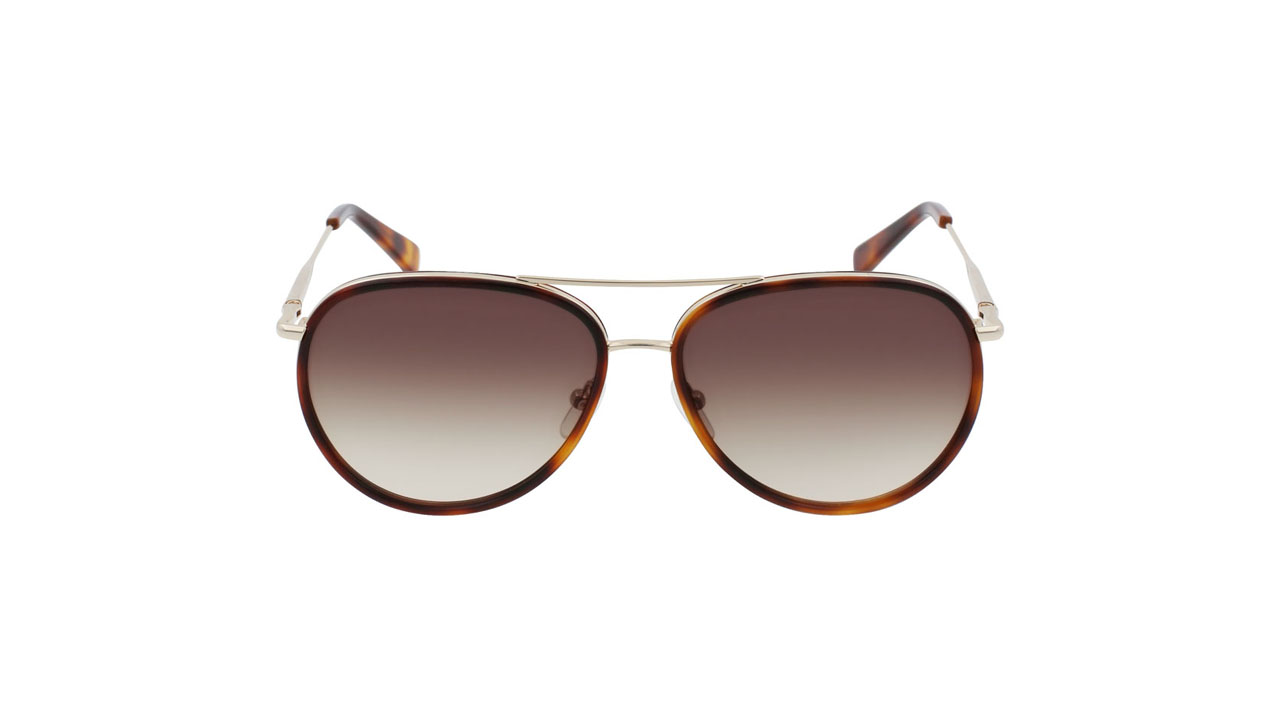 Paire de lunettes de soleil Longchamp Lo684s couleur brun - Doyle