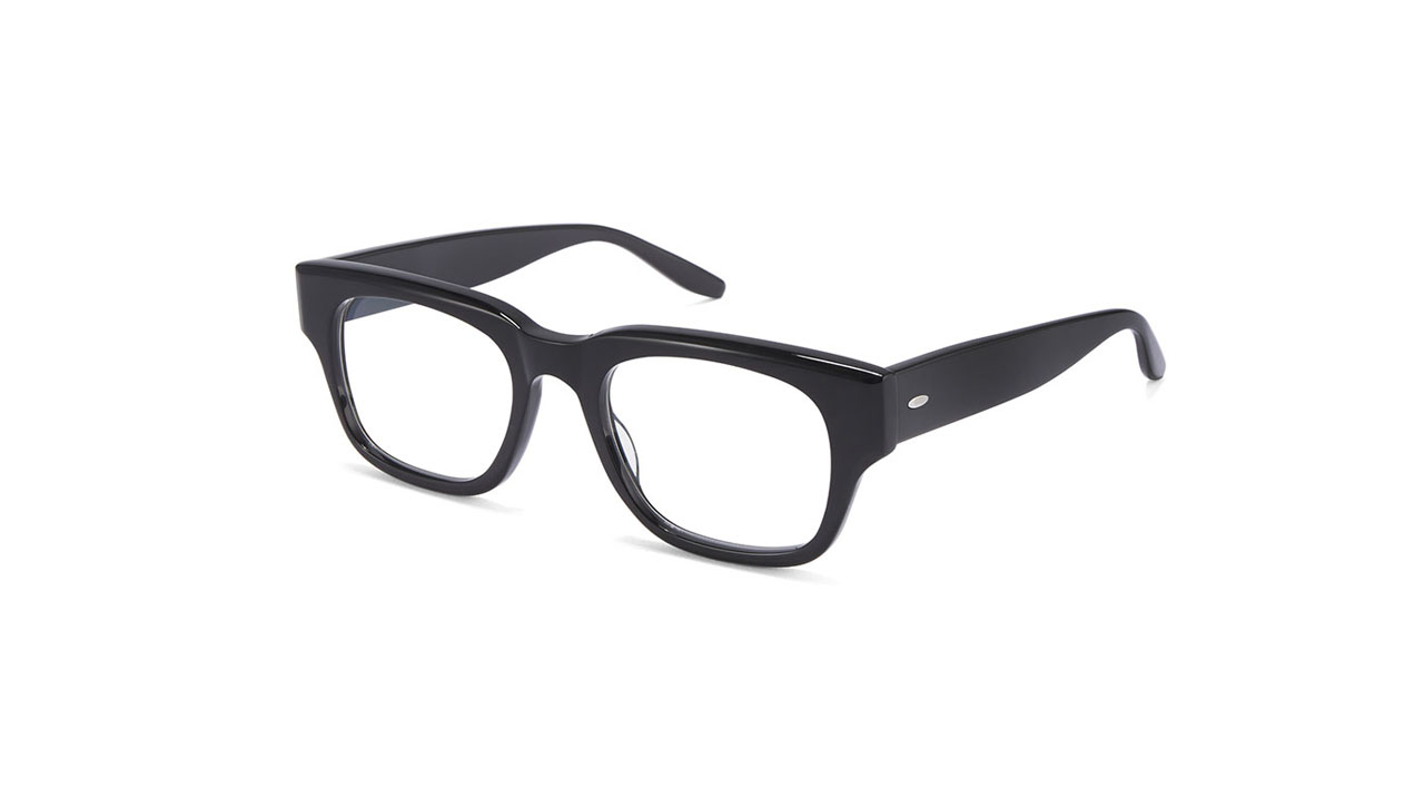 Paire de lunettes de vue Barton-perreira Domino couleur noir - Côté à angle - Doyle