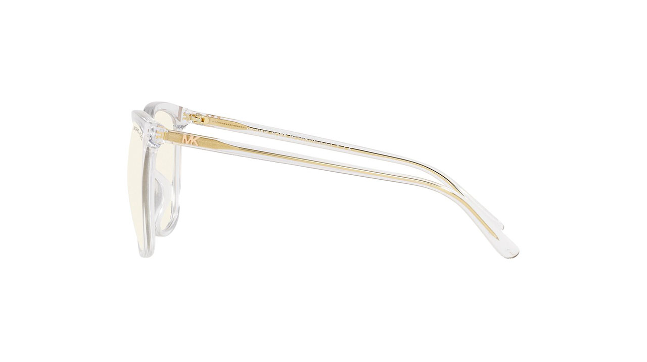 Paire de lunettes de vue Michael-kors Mk2137u couleur cristal - Côté droit - Doyle