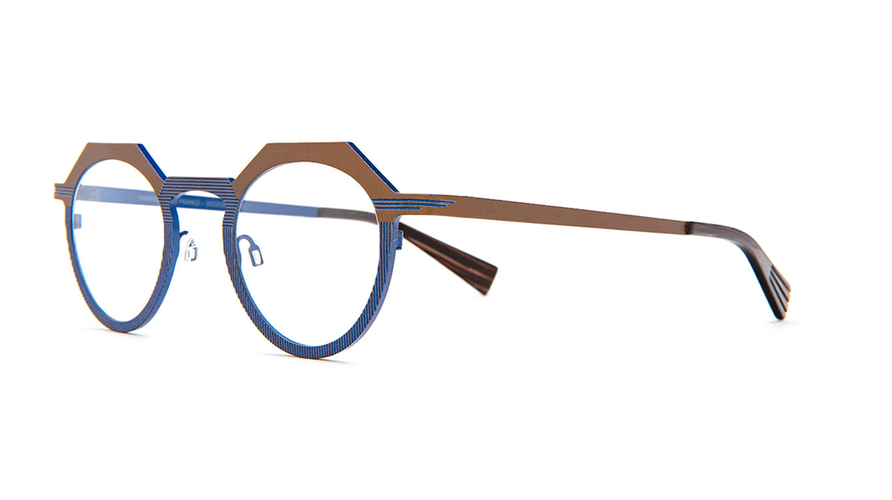 Paire de lunettes de vue Matttew-eyewear Tempo couleur brun - Côté à angle - Doyle