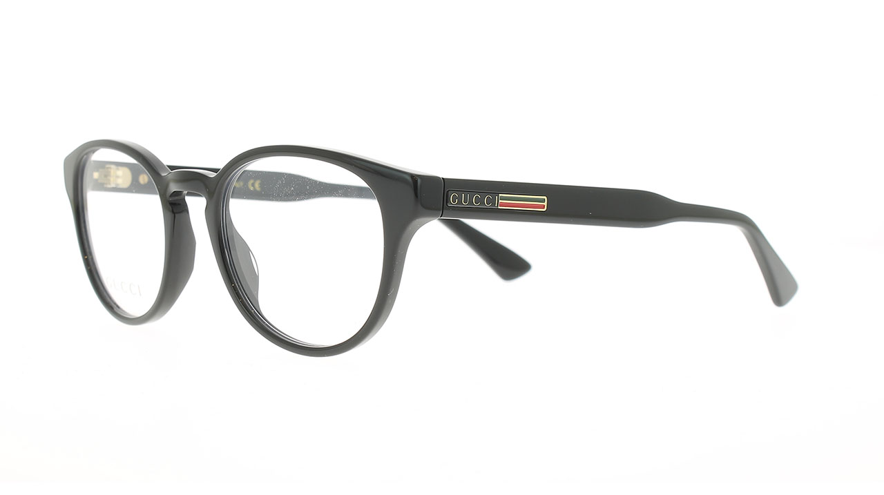Paire de lunettes de vue Gucci Gg0827o couleur noir - Côté à angle - Doyle