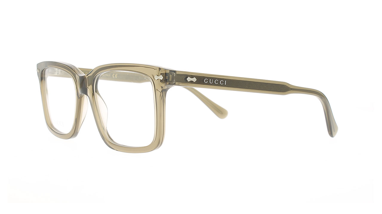 Paire de lunettes de vue Gucci Gg0914o couleur sable - Côté à angle - Doyle