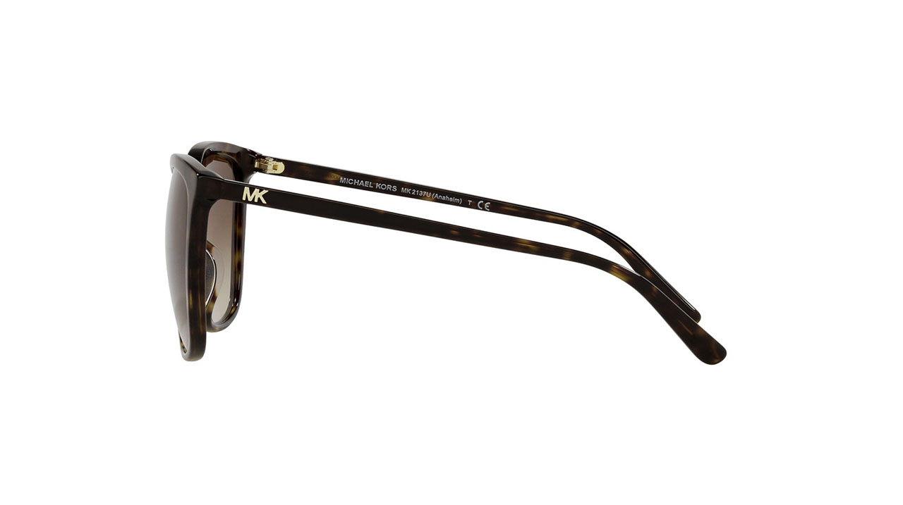 Paire de lunettes de soleil Michael-kors Mk2137u /s couleur brun - Côté droit - Doyle