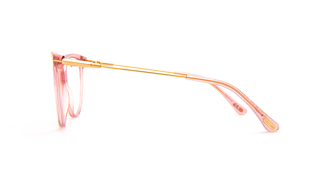 Paire de lunettes de vue Tom-ford Tf5688-b couleur rose - Côté droit - Doyle