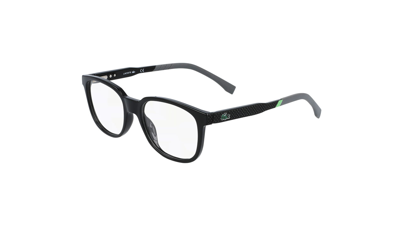 Paire de lunettes de vue Lacoste L3641 couleur noir - Côté à angle - Doyle