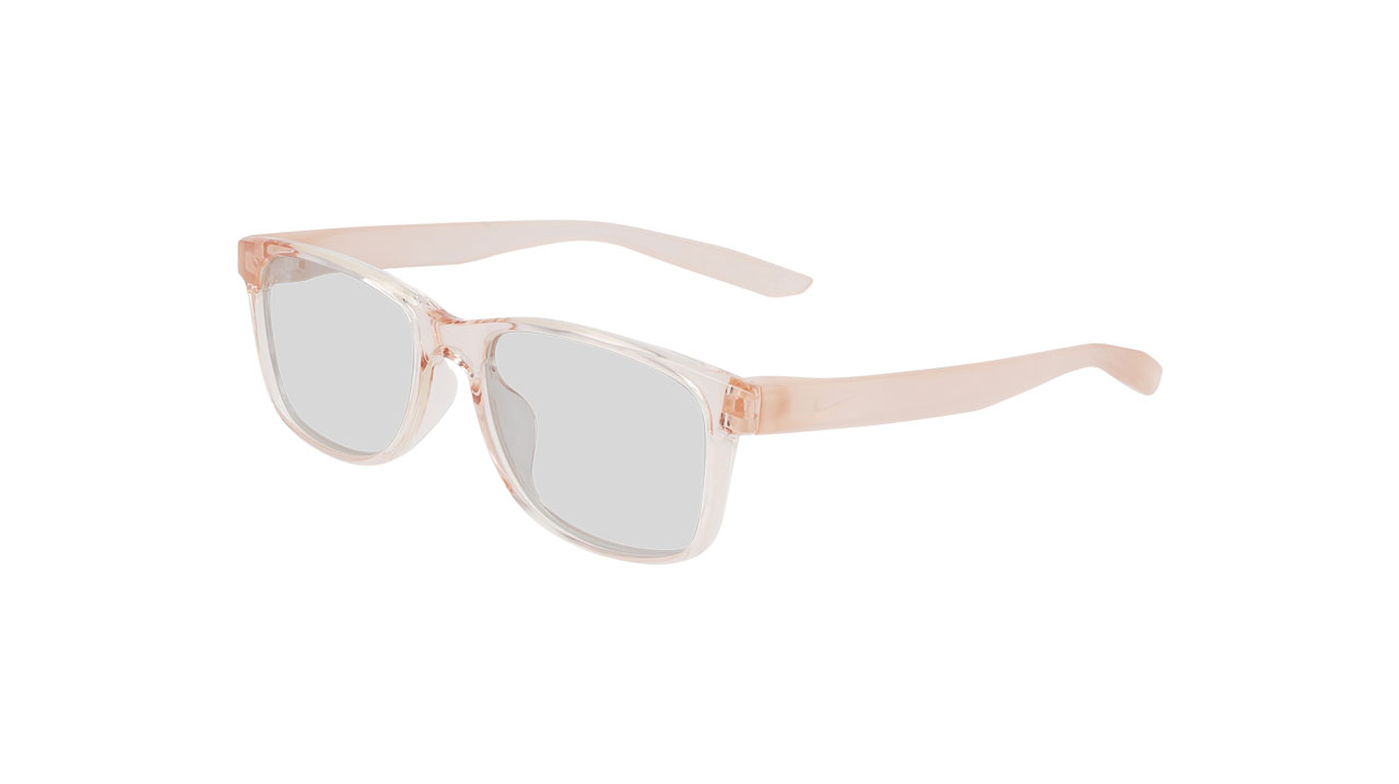 Paire de lunettes de vue Nike-junior 5030 couleur pêche cristal - Côté à angle - Doyle