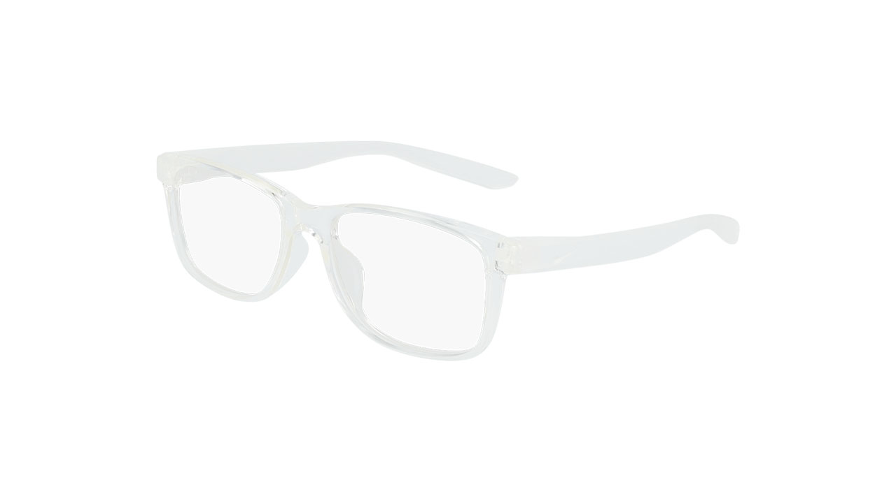 Paire de lunettes de vue Nike 5030 couleur cristal - Côté à angle - Doyle