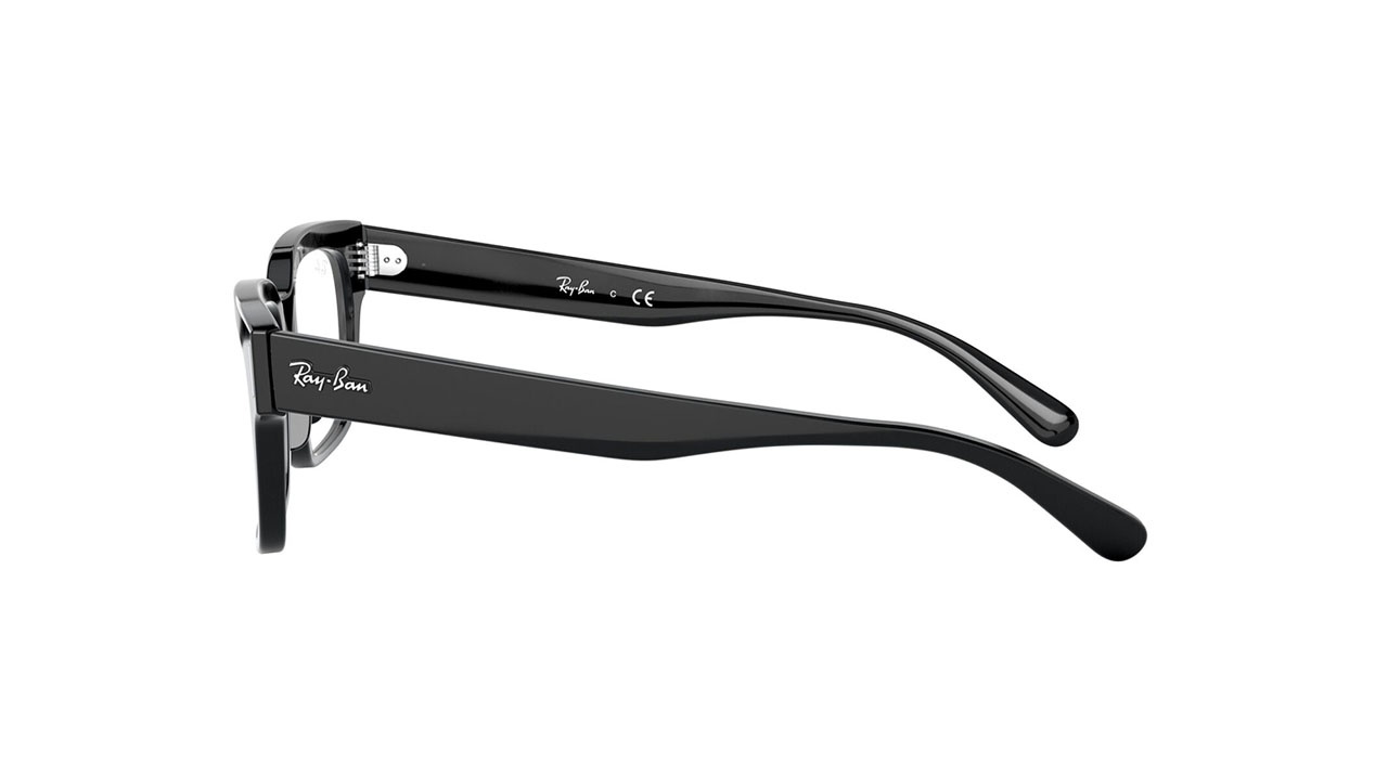 Paire de lunettes de vue Ray-ban Rx5388 couleur noir - Côté droit - Doyle