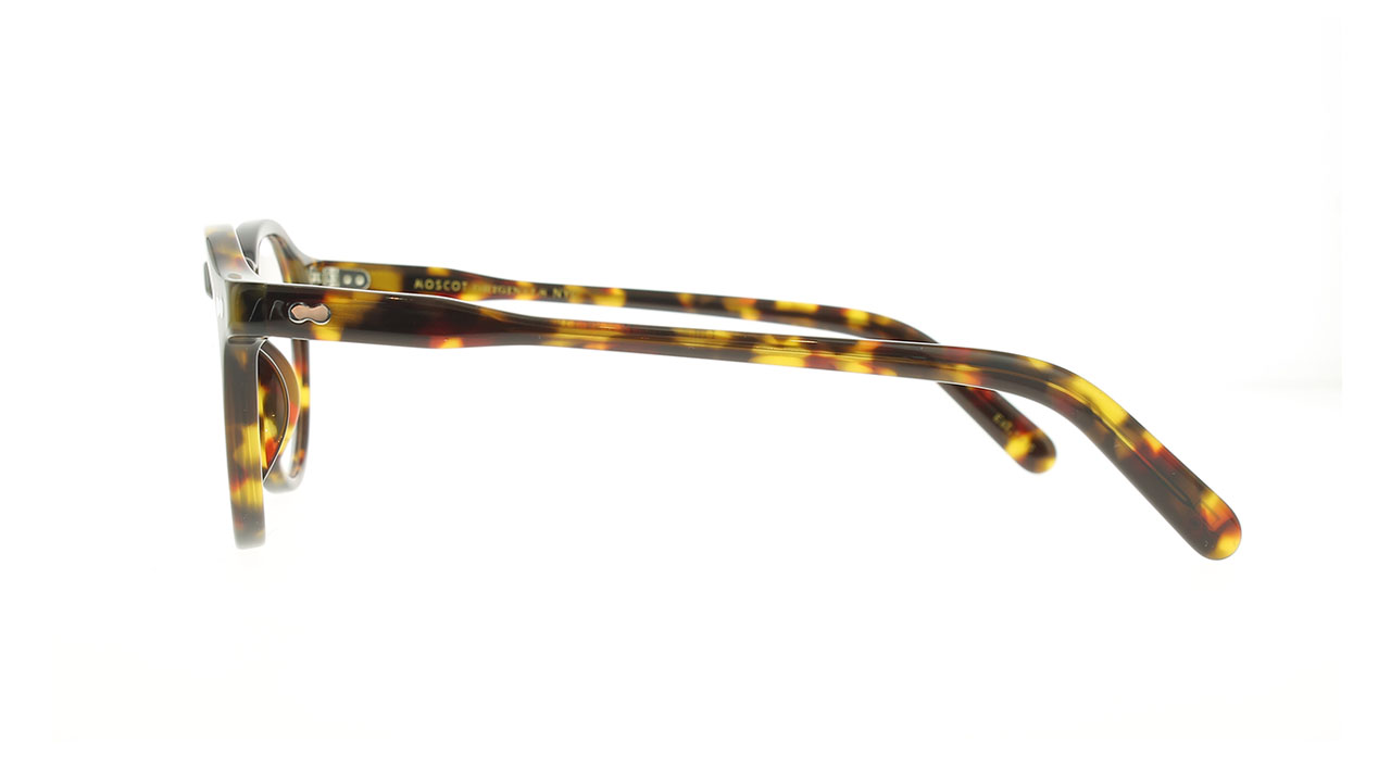 Paire de lunettes de vue Moscot Miltzen couleur brun - Côté droit - Doyle
