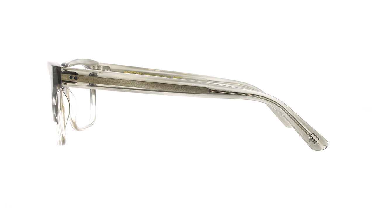 Paire de lunettes de vue Moscot Zayde couleur gris - Côté droit - Doyle