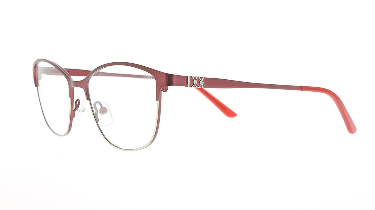Paire de lunettes de vue Chouchous 4215 couleur rouge - Côté à angle - Doyle