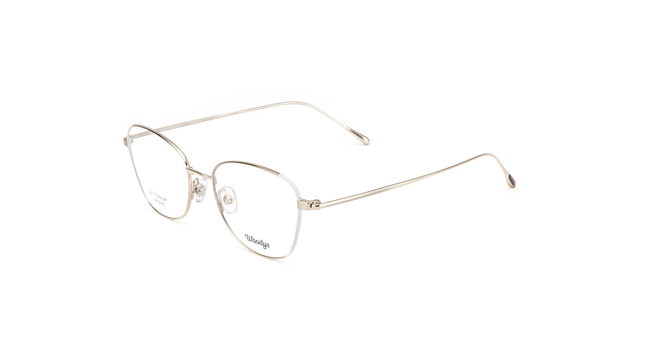 Paire de lunettes de vue Woodys Korat couleur gris - Côté à angle - Doyle