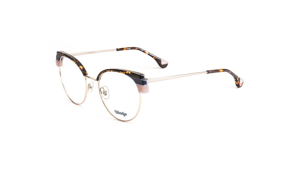 Paire de lunettes de vue Woodys Jellyfish couleur brun - Côté à angle - Doyle