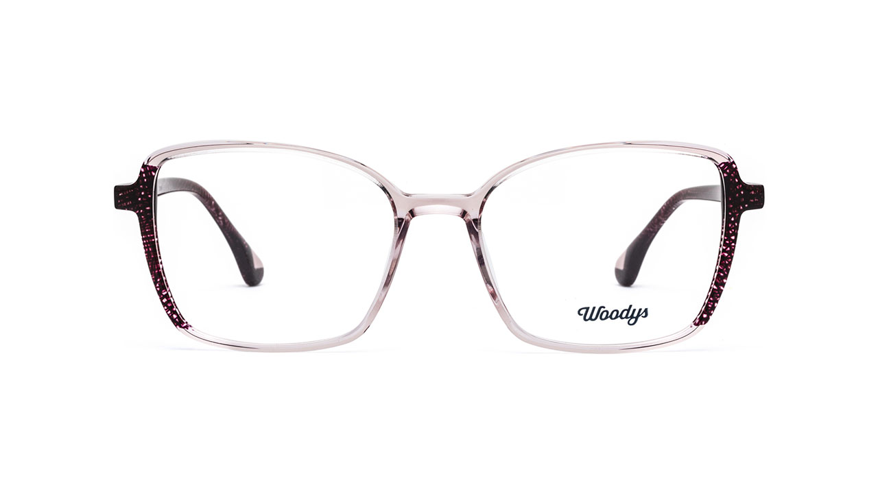 Paire de lunettes de vue Woodys Carrot couleur rose - Doyle
