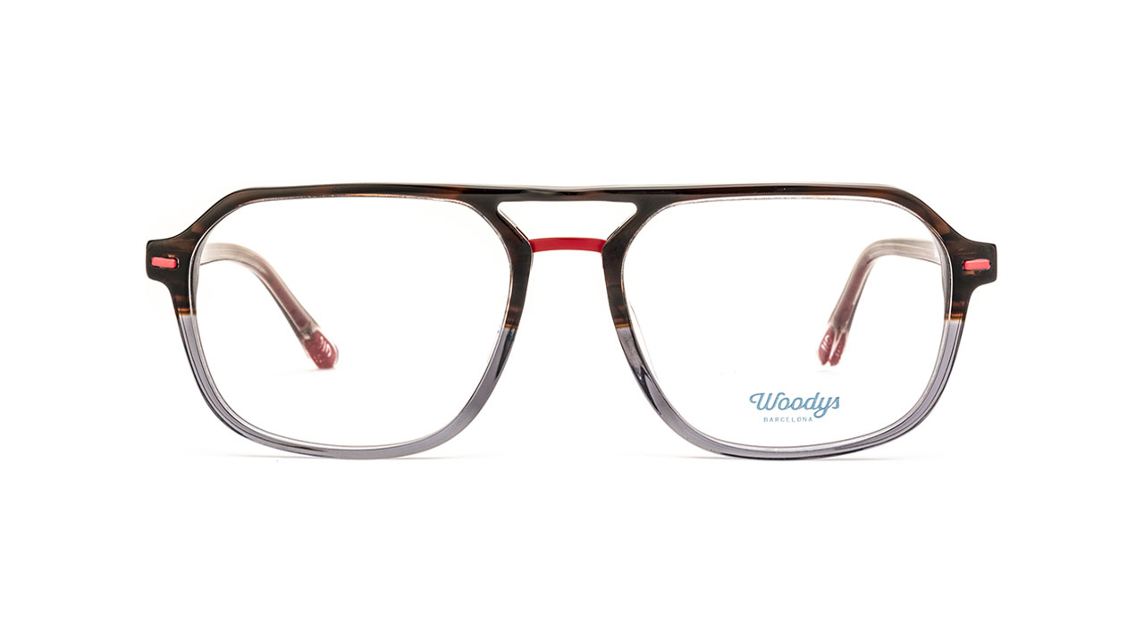 Paire de lunettes de vue Woodys Bauman couleur gris - Doyle