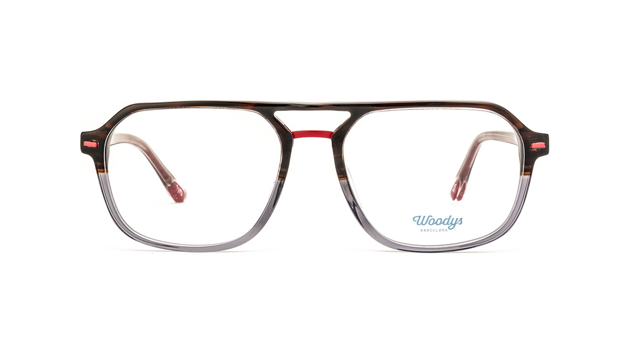 Paire de lunettes de vue Woodys Bauman couleur gris - Doyle