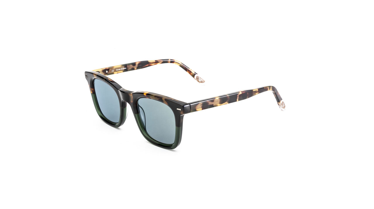 Paire de lunettes de soleil Woodys Gambino /s couleur vert - Côté à angle - Doyle