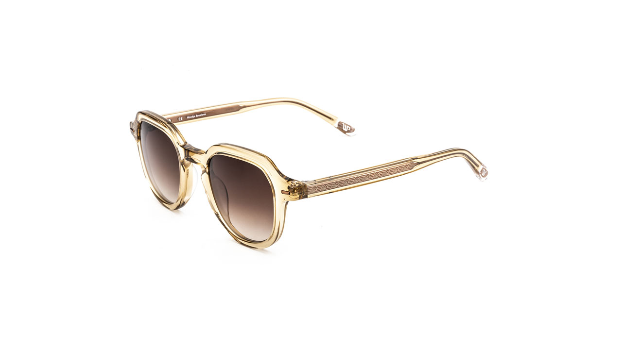 Paire de lunettes de soleil Woodys Capone /s couleur sable - Côté à angle - Doyle