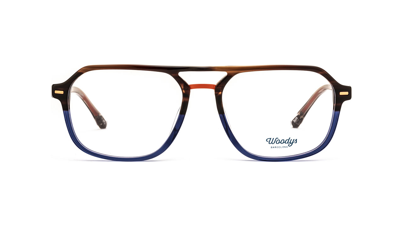 Paire de lunettes de vue Woodys Bauman couleur marine - Doyle