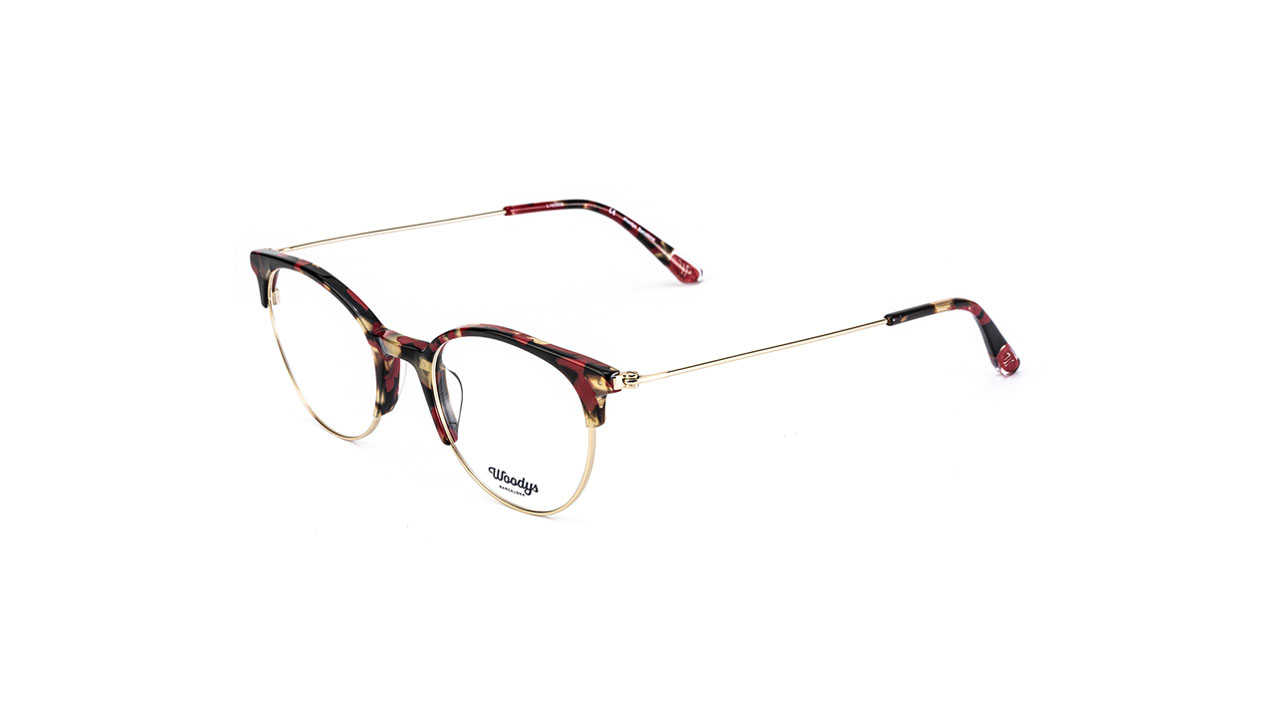 Paire de lunettes de vue Woodys Rabbit couleur rose - Côté à angle - Doyle