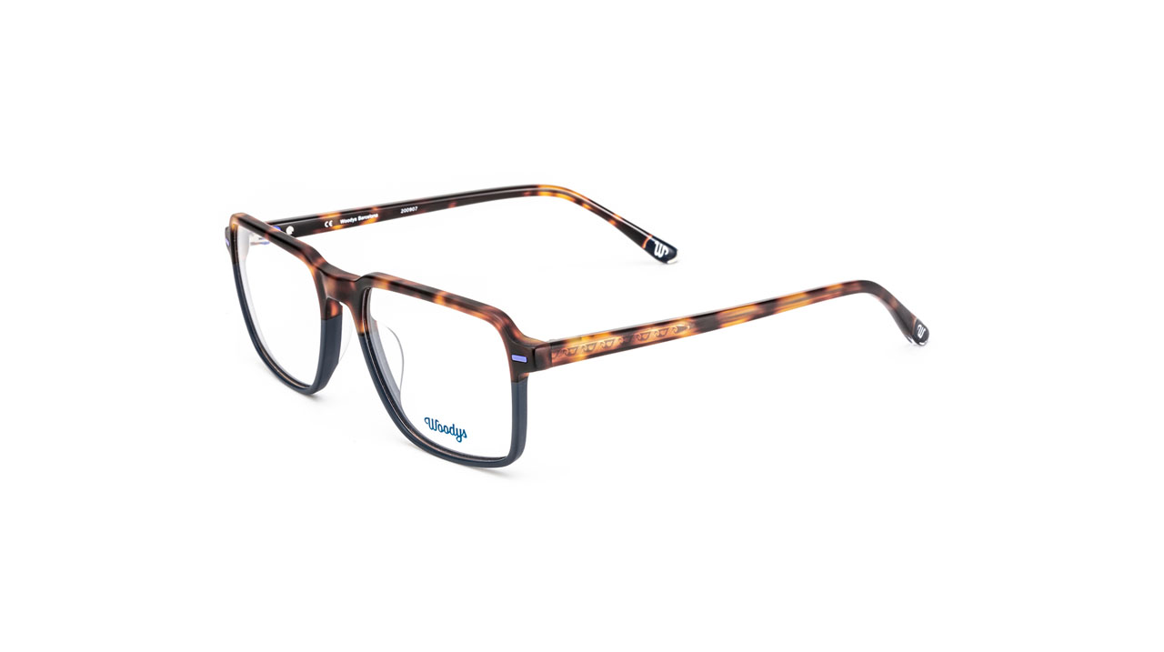 Paire de lunettes de vue Woodys Hobbes couleur noir - Côté à angle - Doyle