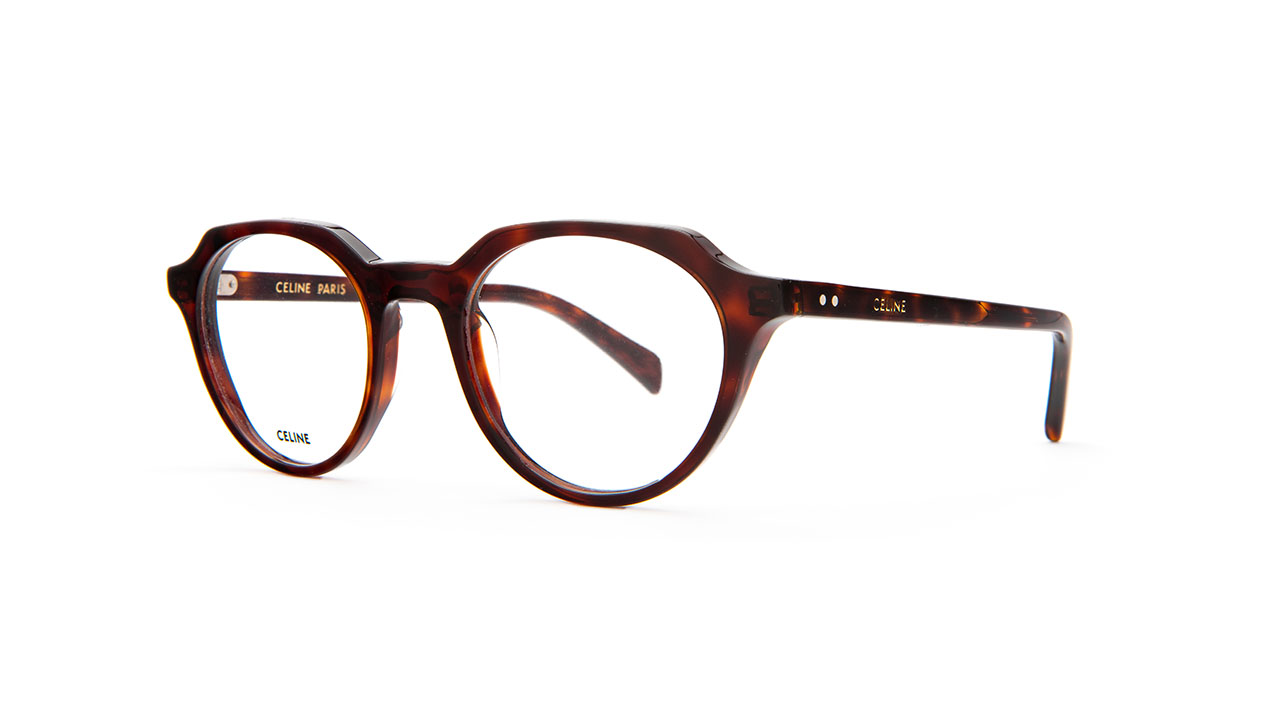 Paire de lunettes de vue Celine-paris Cl50062i couleur brun - Côté à angle - Doyle