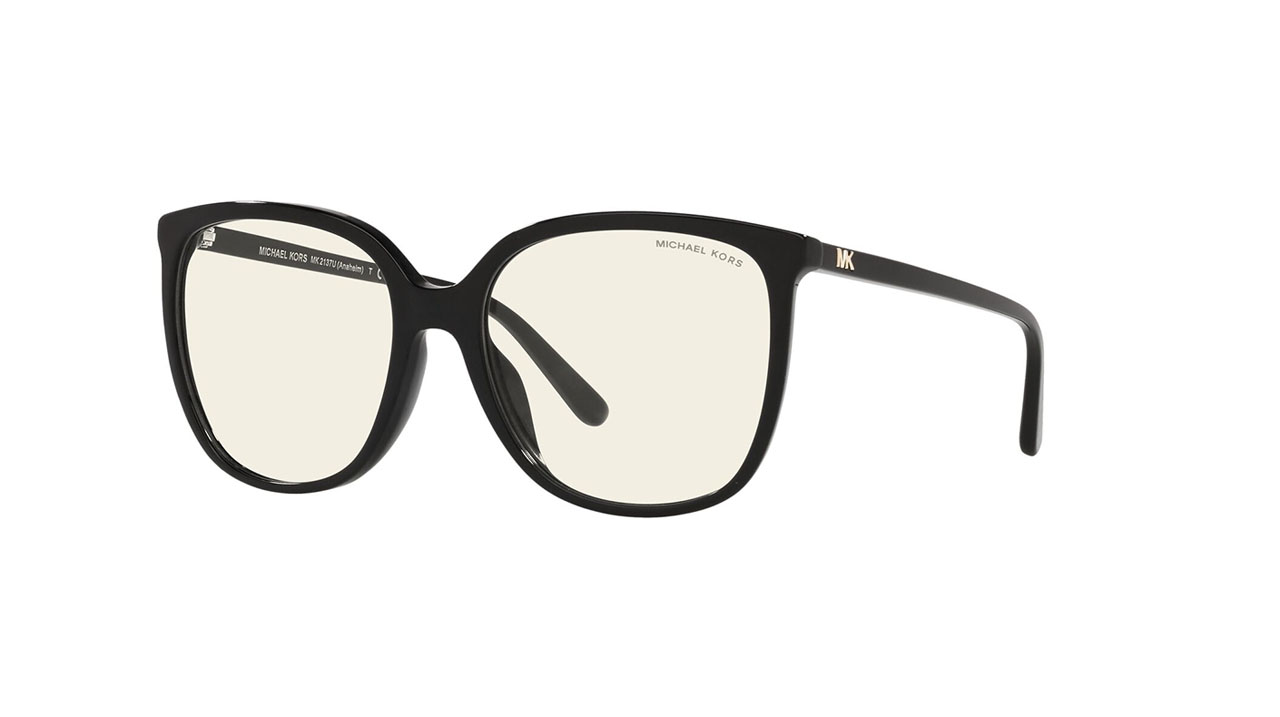 Paire de lunettes de vue Michael-kors Mk2137u couleur noir - Côté à angle - Doyle