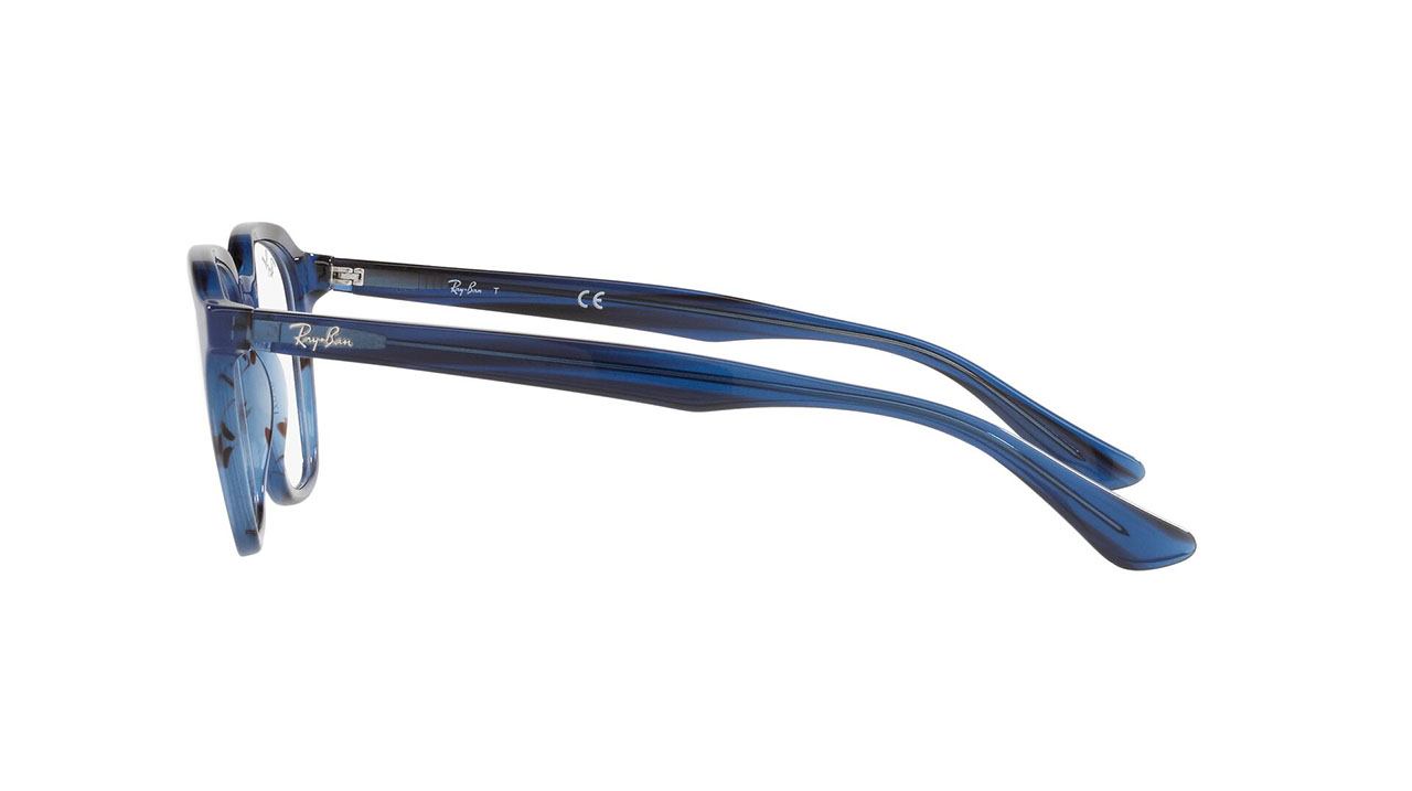 Paire de lunettes de vue Ray-ban Rx5390 couleur bleu - Côté droit - Doyle