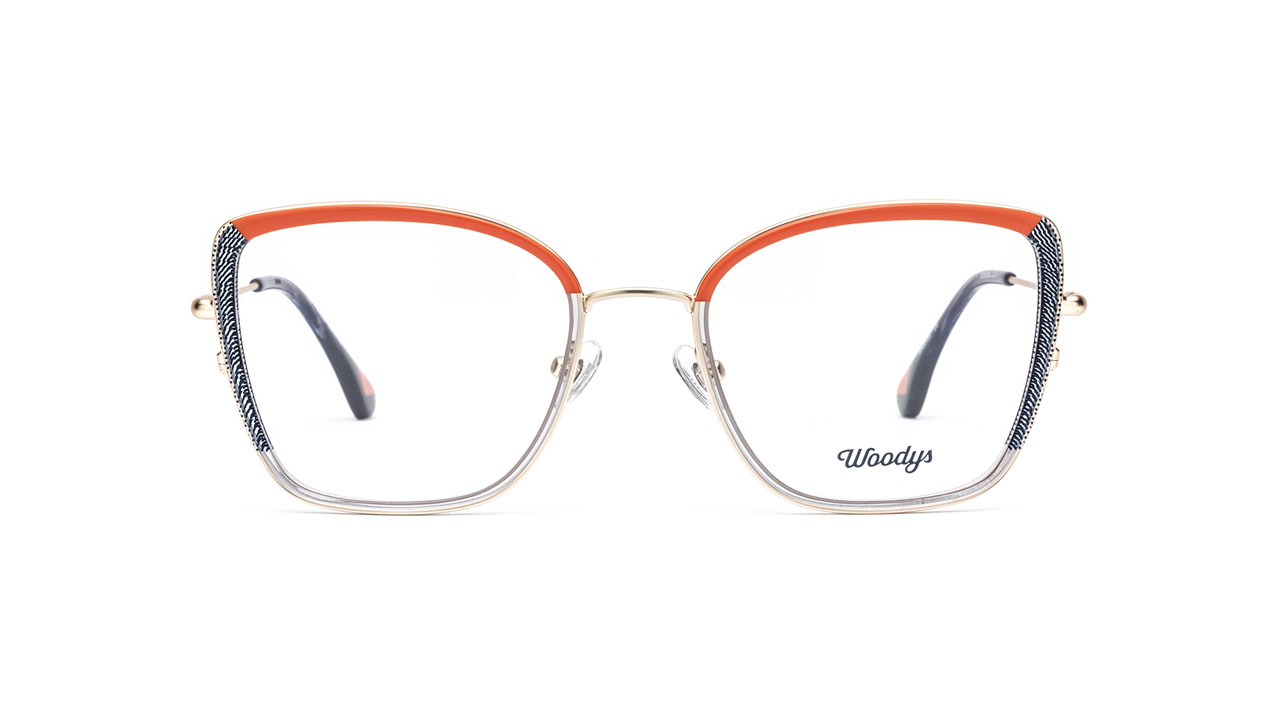 Paire de lunettes de vue Woodys Makaw couleur orange - Doyle
