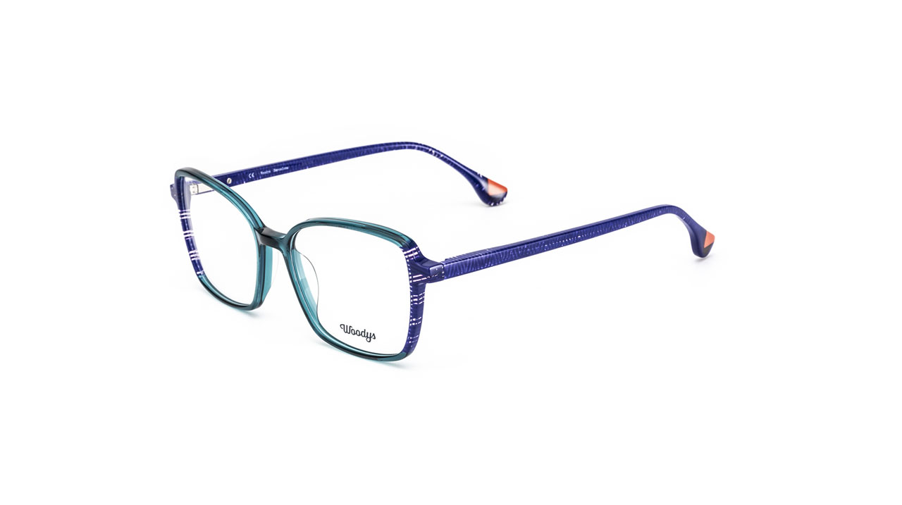 Glasses Woodys Carrot, turquoise colour - Doyle