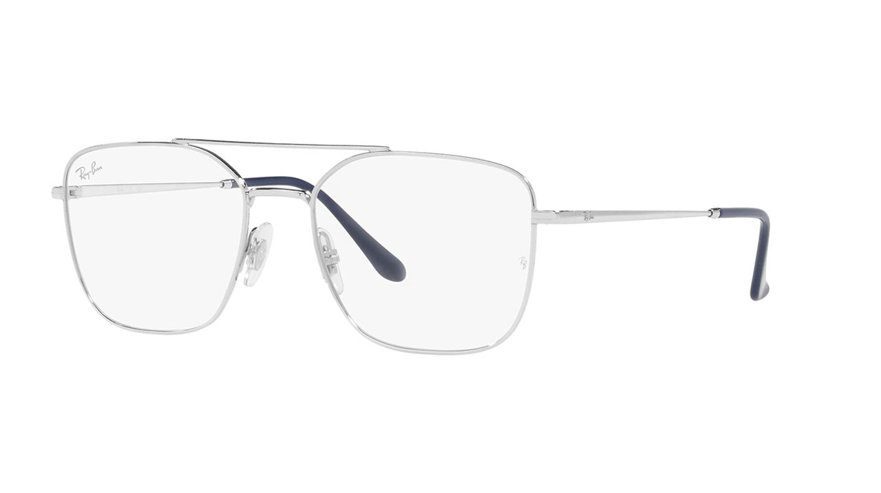 Paire de lunettes de vue Ray-ban Rx6450 couleur gris - Côté à angle - Doyle