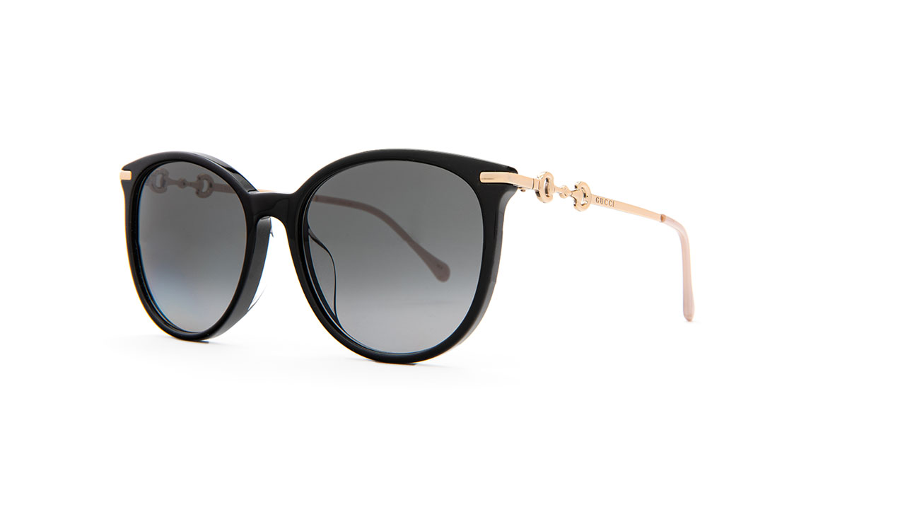 Paire de lunettes de soleil Gucci Gg0885sa couleur noir - Côté à angle - Doyle
