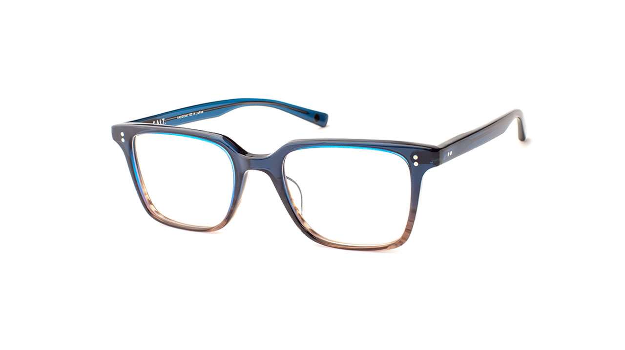 Paire de lunettes de vue Salt Gerry couleur bleu - Côté à angle - Doyle