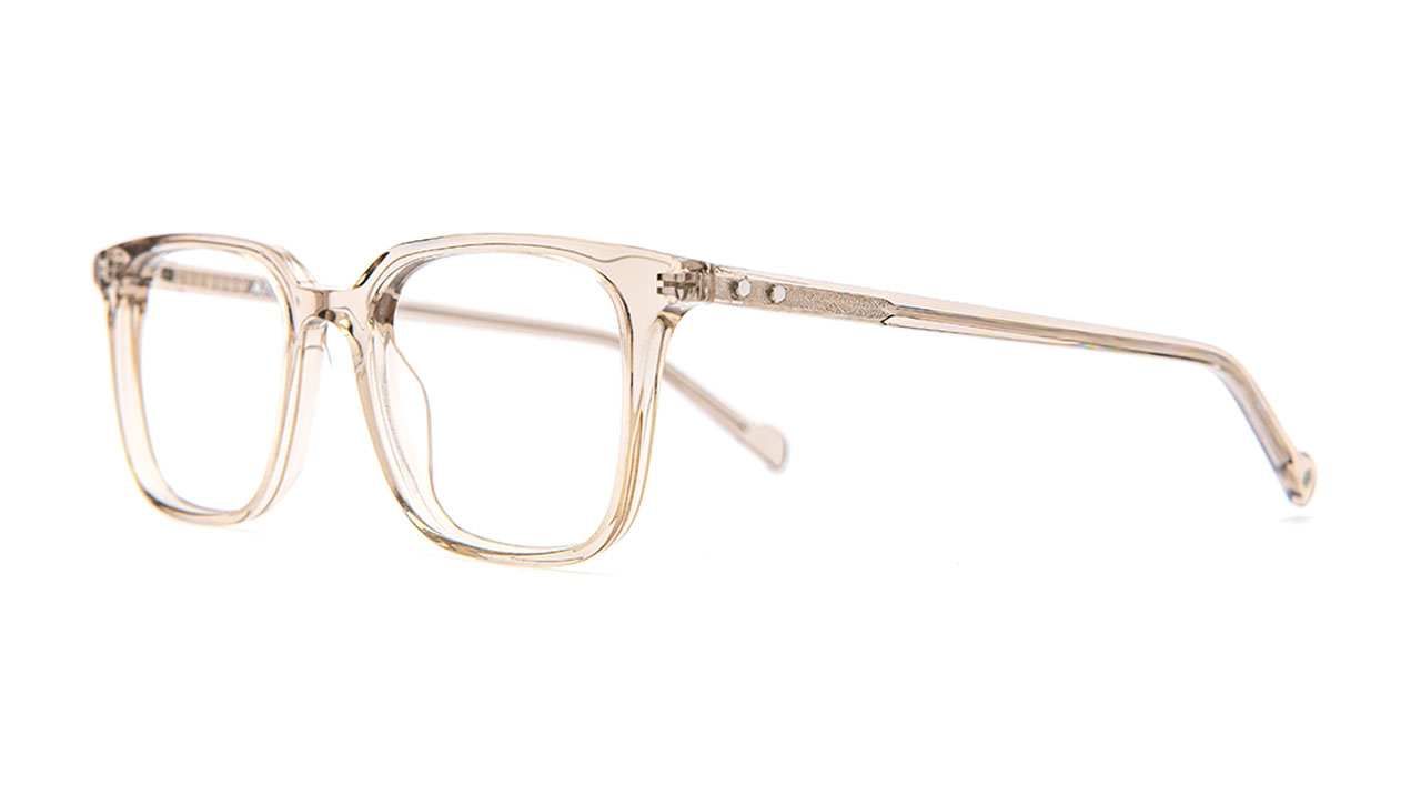Paire de lunettes de vue Atelier78 Moss couleur smoke - Côté à angle - Doyle